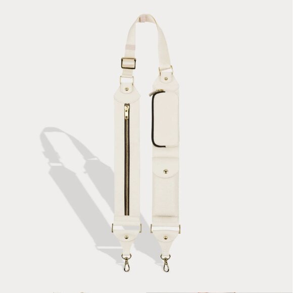 *NEW* BILLIE STRAP Crossbody (Utility Strap-Only) in Ivory/Gold - Picture 1 of 1